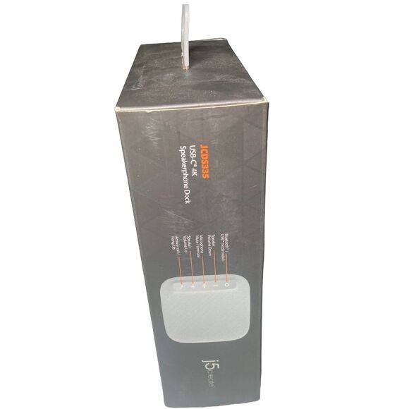 USB‑C Hub 8‑in‑1 4K Dock with Speakerphone, Ethernet, PD – j5create JCDS335 New - Picture 5 of 10